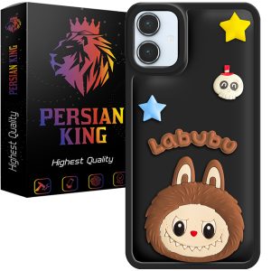 کاور گوشی پرشین کینگ مدل Labubu-Blk برای گوشی سامسونگ Galaxy A06