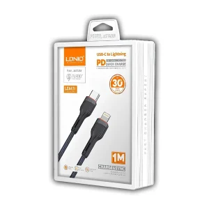 کابل تبدیل لایتنینگ به USB-C الدینیو مدل LC641i طول 1 متر