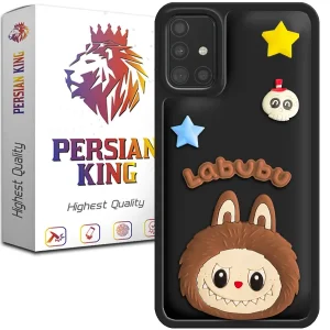 کاور گوشی پرشین کینگ مدل Labubu-Blk برای گوشی سامسونگ Galaxy A51