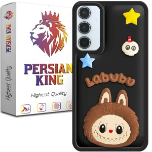 کاور گوشی پرشین کینگ مدل Labubu-Blk برای گوشی سامسونگ Galaxy A55