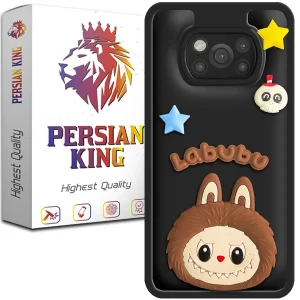 کاور گوشی پرشین کینگ مدل Labubu-Blk برای گوشی شیائومی Poco X3 / Poco X3 Pro
