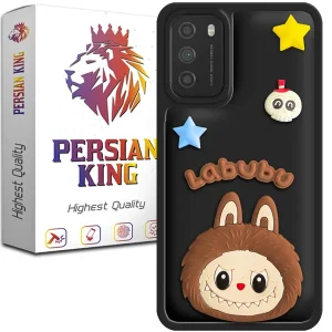 کاور گوشی پرشین کینگ مدل Labubu-Blk برای گوشی شیائومی Poco M3 /Redmi 9T
