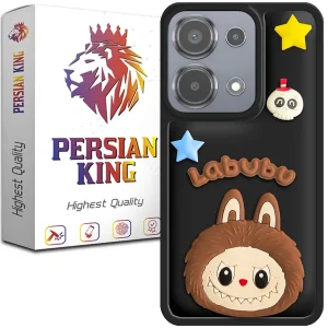 کاور گوشی پرشین کینگ مدل Labubu-Blk برای گوشی شیائومی Redmi Note 13 Pro 4G / Poco M6 Pro 4G