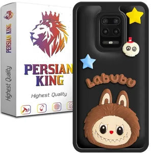 کاور گوشی پرشین کینگ مدل Labubu-Blk برای گوشی شیائومی Redmi Note 9S / Note 9 Pro / Note 9 Pro Max